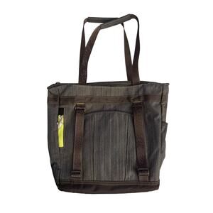Electra Bike Bag Tote Clip-On Carry Handle Straps Pockets Waterproof Large Gray